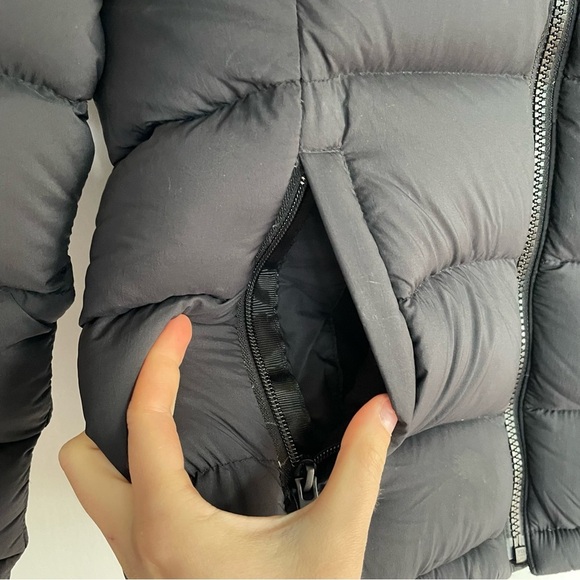 Tna Kanaka Black Puffer Jacket Hooded Zip Up Winter Coat Goose Down Feather S - Picture 4 of 11